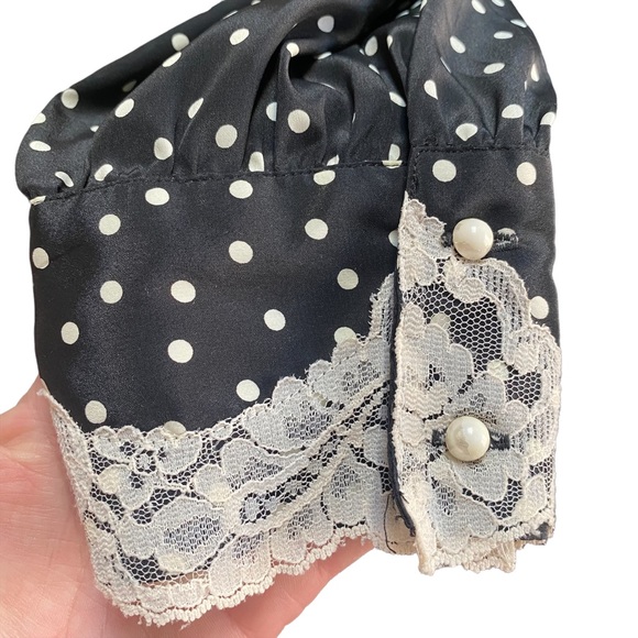 Vintage Victoria’s Secret Gold Label Long Robe with Polka Dots - Picture 4 of 11